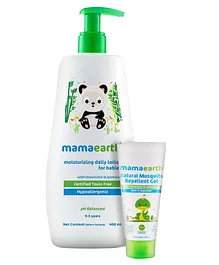 mamaearth Moisturising Daily Lotion White - 400 ml & Natural Mosquito Repellent Gel - 50 ml