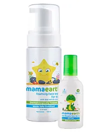 Mamaearth Baby Foaming Facewash with Aloe Vera and Coconut Extract - 150 ml & Anti Mosquito Fabric Roll On - 8 ml