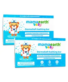 Mamaearth Baby Dermasoft Bathing Bar - 75 g - pack of 2