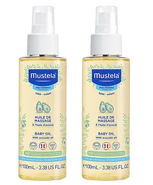 Mustela Baby Oil - 100 ml  - Pack  Of 2