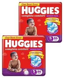 Huggies Wonder Pants Small Pant Style Diapers - 86 Pieces (Pack of 2)
