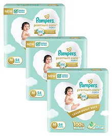 Pampers Premium Care Pant Style Diapers Medium - 54 Pieces ( Pack of 3 )