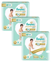 Pampers Premium Care Pant Style Diapers Extra Large - 36 pieces ( Pack of 3 )
