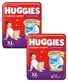 Huggies Wonder Pants Extra Large Pant Style Diapers - 56 Pieces - ( Pack of 2 )