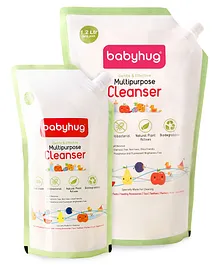 Babyhug Feeding Bottles, Accessories & Vegetables Disinfectant Liquid Cleanser - 1700 ml (Refill Pack Combo)