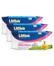 Little's Soft Cleansing Baby Wipes - 30 Pieces ( Pack of 3) Little's Soft Cleansing Baby Wipes - 30 Pieces ( Pack of 3)