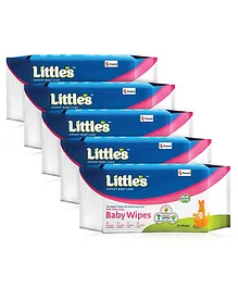 Little's Soft Cleansing Baby Wipes - 30 Pieces ( Pack of 5) Little's Soft Cleansing Baby Wipes - 30 Pieces ( Pack of 5)