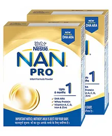 Nestle Nan Pro 1 Starter Infant Formula Powder - 400 g(Pack of 2)
