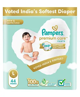 Pampers Premium Care Pant Style Diapers Large - 44 Pieces