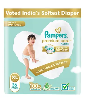Pampers Premium Care Pant Style Diapers Extra Large - 36 pieces