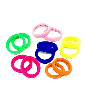 Akinos Kids Set of 6 (12 Pieces) Hair Rubber Bands - Multicolor