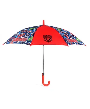 Marvel Straight Auto Open Umbrella - Red