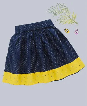Kadam Baby Polka Dots Printed Skirt - Blue