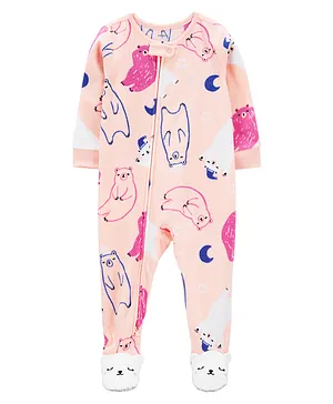 Carter's 1-Piece Moon Bear Fleece Footie Pajamas