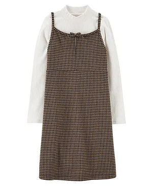 Carter's 2-Piece Long-Sleeve Top & Lenzing Ecovero Dress Set - Brown