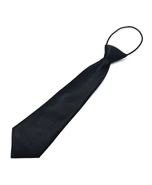 Bhoomi Collection Solid Neck Tie - Black