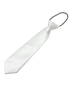 Bhoomi Collection Solid Neck Tie - White