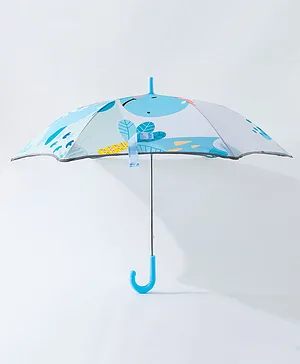 Babyhug Free Size Umbrella Dino Print - Blue