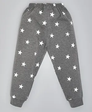 Kiwi 100% Cotton All Over Star Printed Lounge Pant - Grey