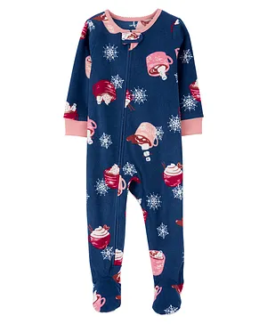 Carter's 1-Piece Hot Cocoa Fleece Footie Pajamas
