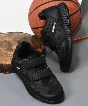 LIBERTY Velcro Closure School Shoes - Black