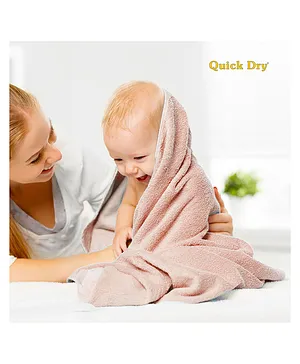 Quick Dry Terry Bath Towel L 60 x B 90 cm - Peach