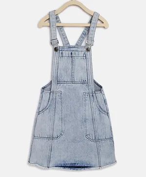 Tales & Stories Washed Dungaree - Light Blue
