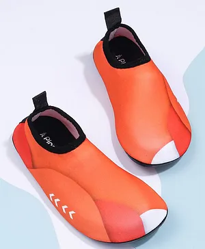 Pine Kids Solid Colour Slip On Water Shoes - Orange