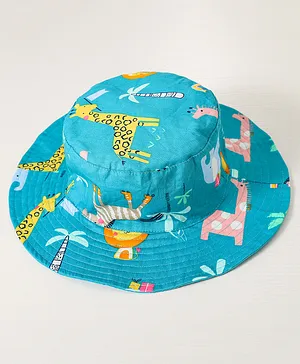 Babyhug Bucket Hat Animal Print -Multicolor