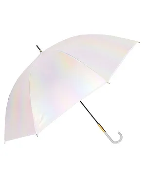 Little Surprise Box  Holographic Glitter Rain Umbrella  - White