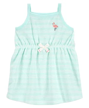 Carter's Baby Embroidered Terry Dress - Blue