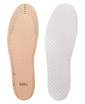 Dr Foot Double Sided Latex Foam For Breathability and Comfortable Air Pillow Insoles - Peach