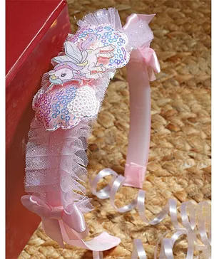 Stol'n Sequin Embellished Unicorn Detailed Hair Band - Pink