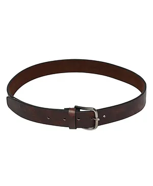 Kid-O-World Solid Leather Belt -  Brown