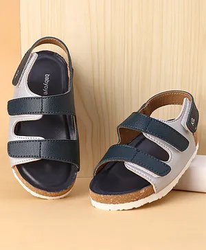 Babyoye Sandals  with Velcro Closure - Blue