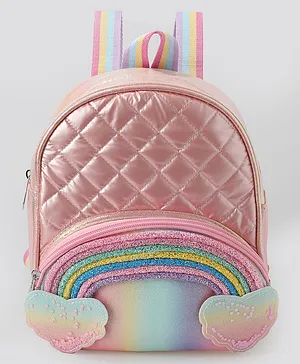 Babyhug Fashion Backpack with Colourful Straps Free Size - Pink
