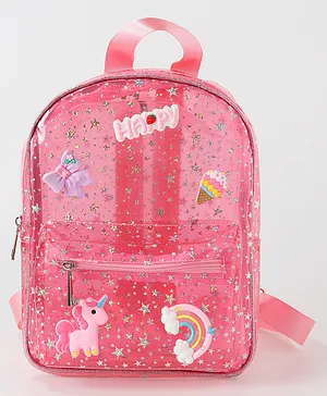Babyhug Unicorn Fashion Backpack Free Size - Pink