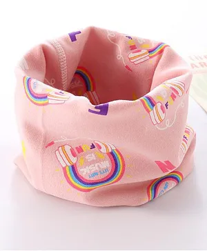 Priaansha Creation Music Headphone Printed Warm Collar Neckerchief - Pink