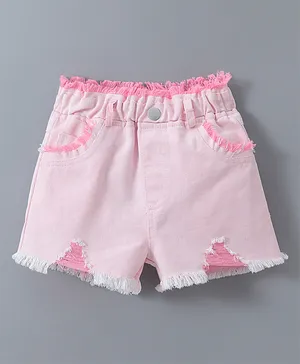 Kookie Kids Solid Color Shorts - Pink