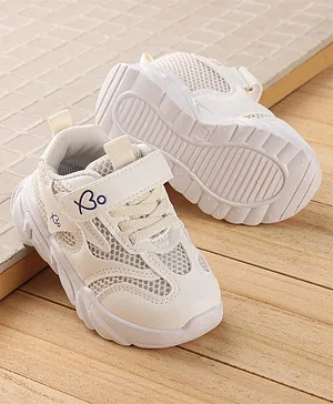 Babyoye Velcro Closure Sneakers - White