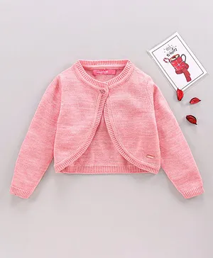 Wingsfield Full Sleeves Designed Sweaters - Pink