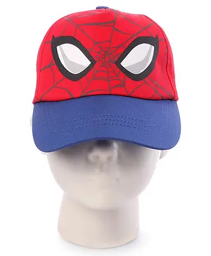 Babyhug Marvel Spiderman Summer Cap - Red