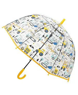 Abracadabra Pop Up Umbrella For Kids Transport Print - Yellow Multicolor