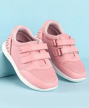 Babyoye Casual Shoes with Velcro Closure - Pink