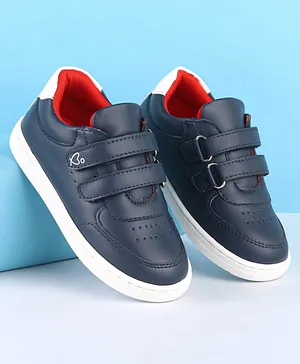 Babyoye Velcro Closure Solid Color Casual Shoes - Blue