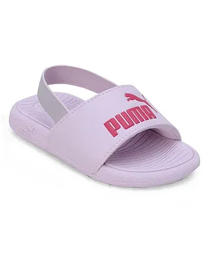 PUMA Cool Cat 2 0 Brand Name Detailed Sandals -  Grape Mist & Garnet Rose