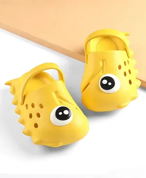 Oh! Pair Clogs with Back Strap Closure -  Yellow