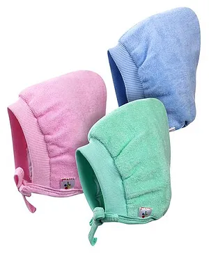 Tinycare Bonnet Style Cap Small Pack Of 3 (Color May Vary)