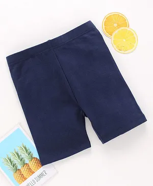 Fox Baby Solid Color Shorts - Navy Blue