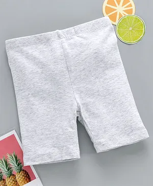 Fox Baby Solid Color Shorts - Light Grey